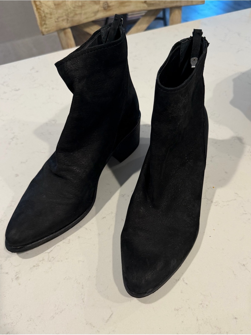 Dolce Vita Black Suede Ankle Booties